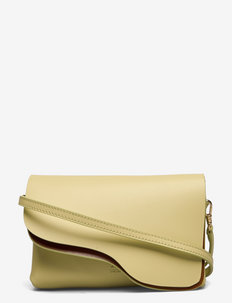 Scarlino Lime Double Faced Nappa - crossbody bags - lime