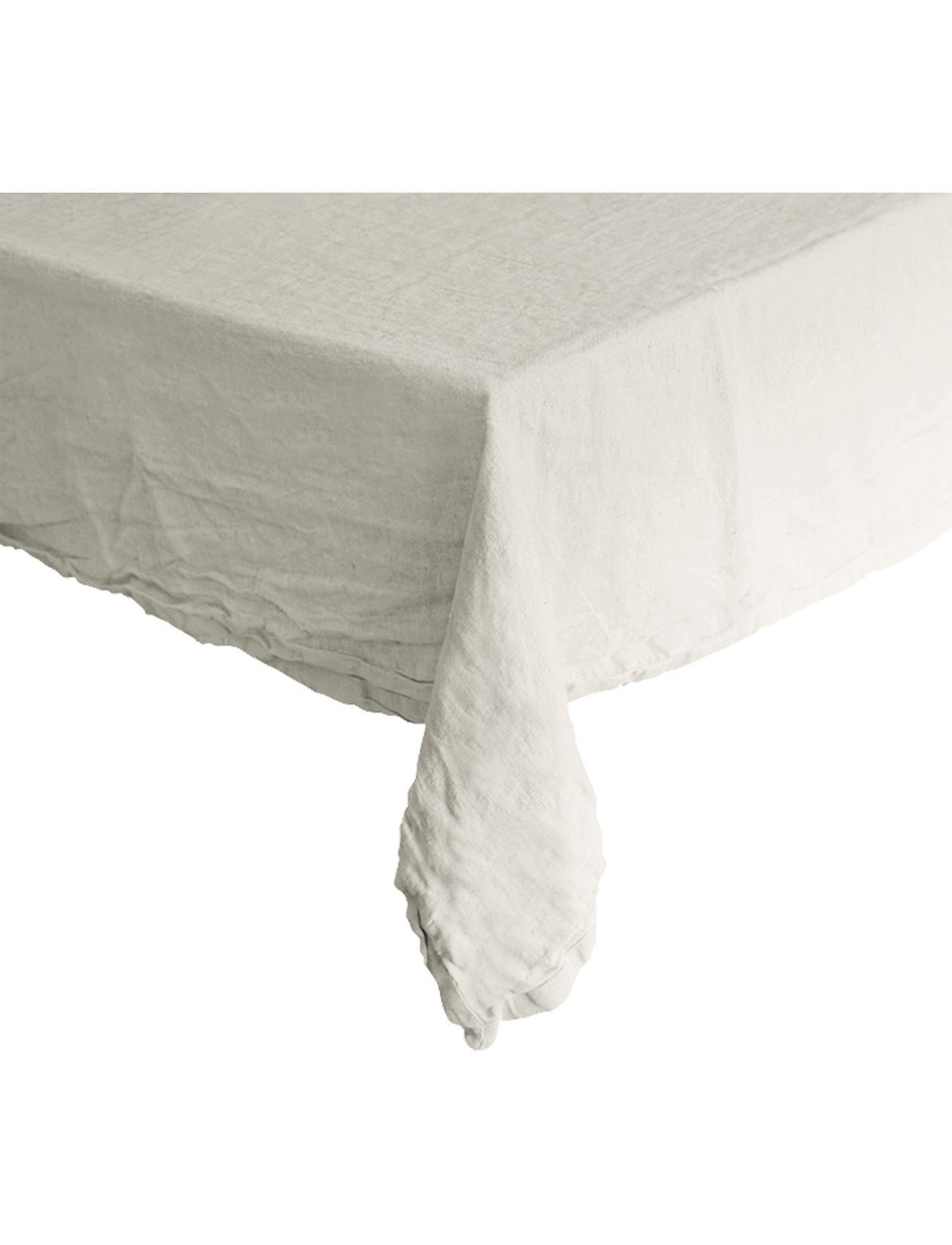 Table Cloth Linen Basic Washed Home Textiles Kitchen Textiles Tablecloths & Table Runners Cream Au Maison