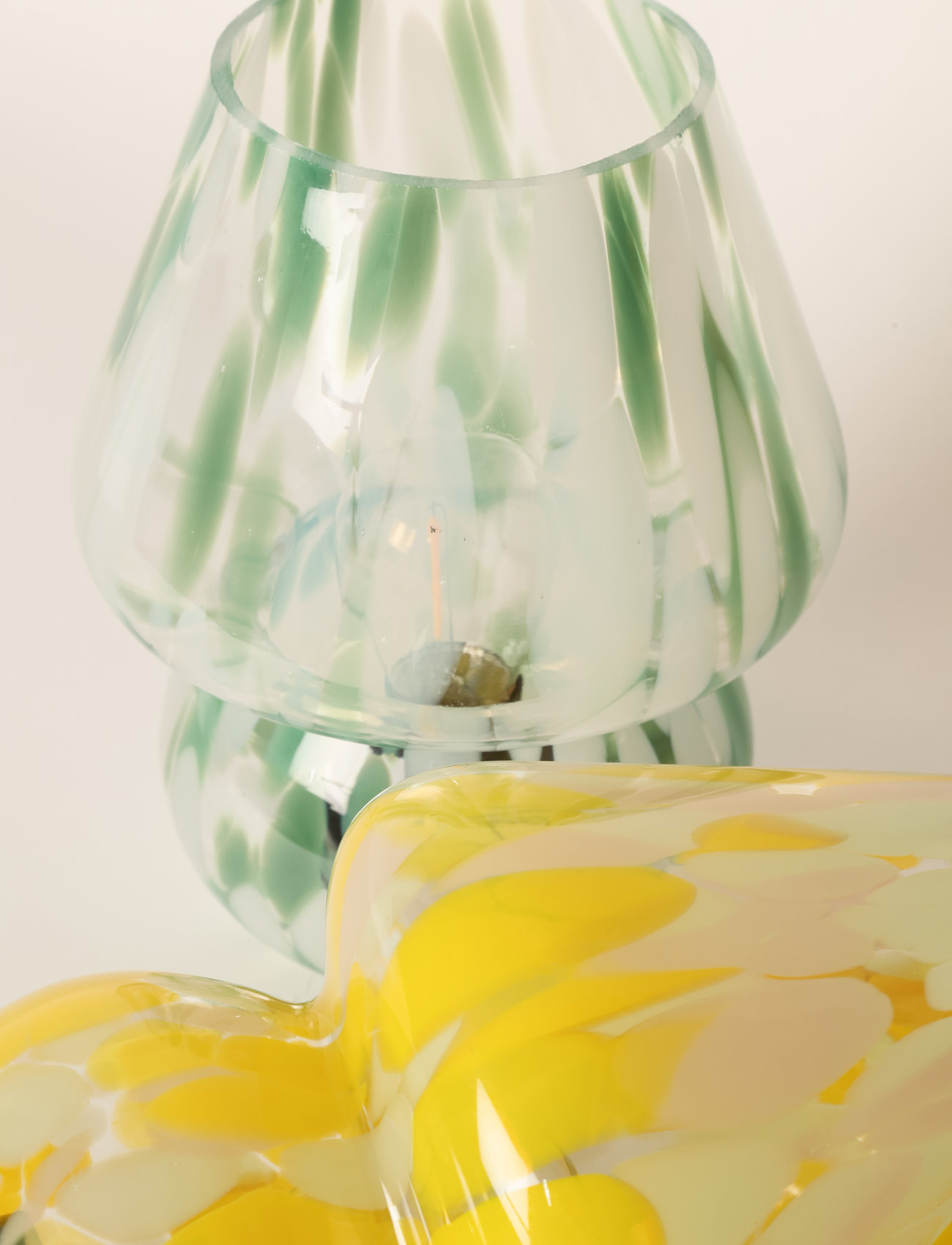 Au Maison Joyful Lamp, H19 cm, Yellow, Lamper > Bordlamper, Unisex