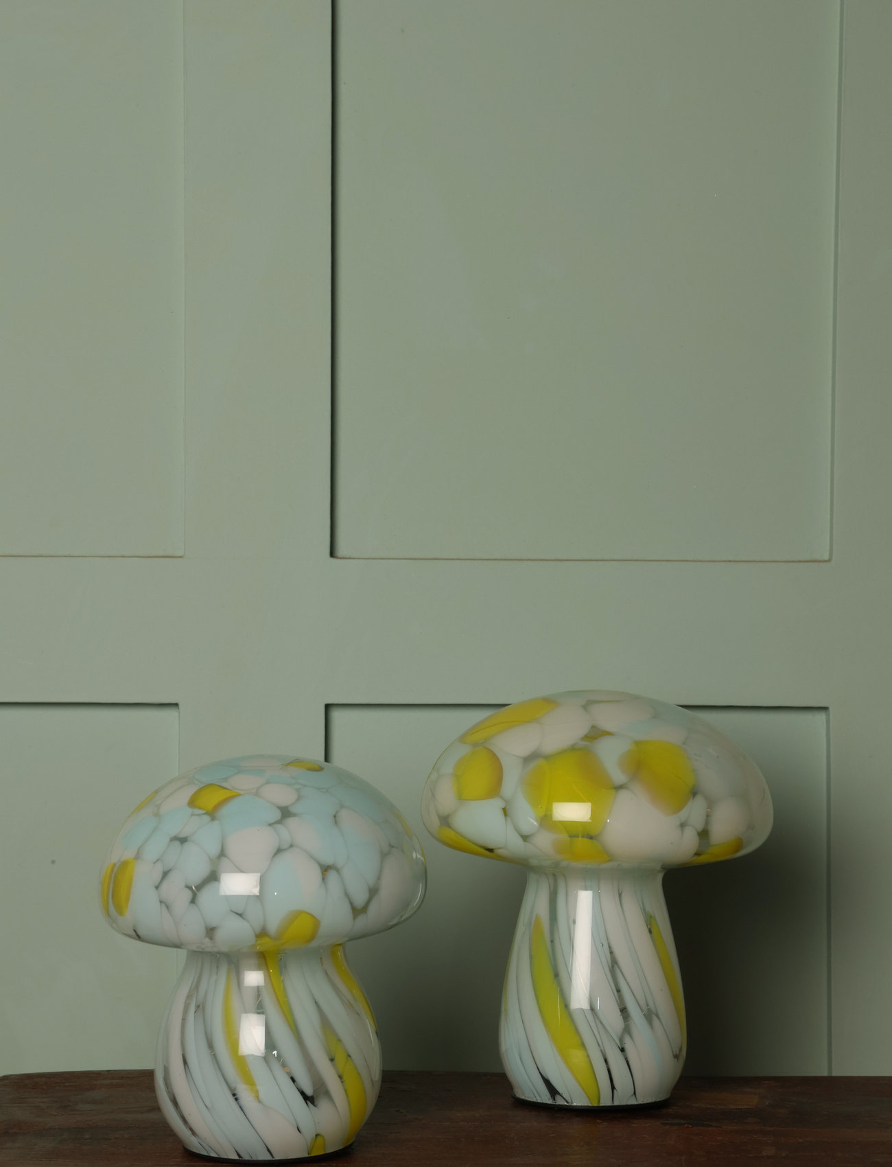 Au Maison Mushy Lamp, H16 cm, Green, Lamper > Bordlamper, Unisex