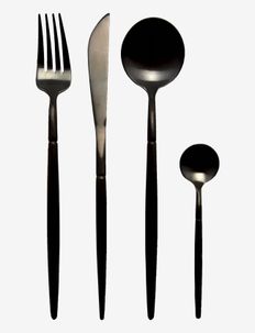 Cutlery Sapore (set of 4x4 pieces) - aterinsetit - black