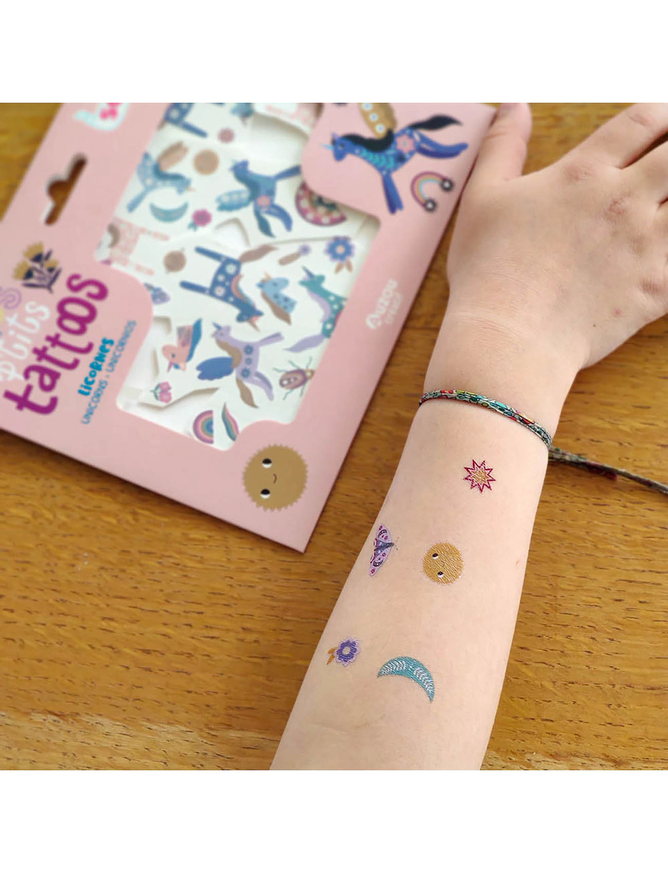 Auzou Little Tattoos - Unicorns, One Size, Multi/patterned, Håndværk > Klistermærker, Børn