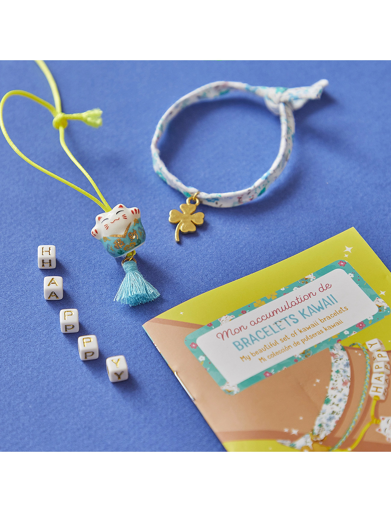 Auzou Jewellery Factory - Kawaii Lucky Bracelets, One Size, Yellow, Håndværk > Smykker & Tilbehør, Børn