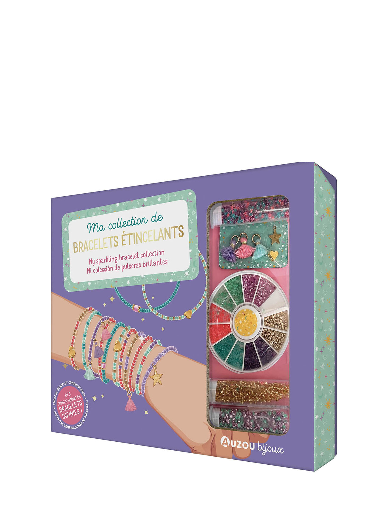 Jewellery Factory - Sparkling Bracelets Toys Creativity Drawing & Crafts Craft Jewellery & Accessories Multi/patterned Auzou