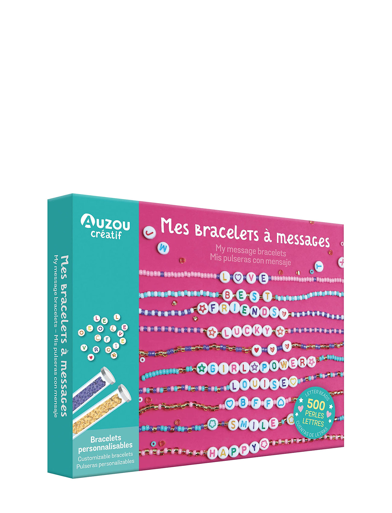 AUZOU Activity Kit - Message Bracelets Patterned - One Size - Kinder