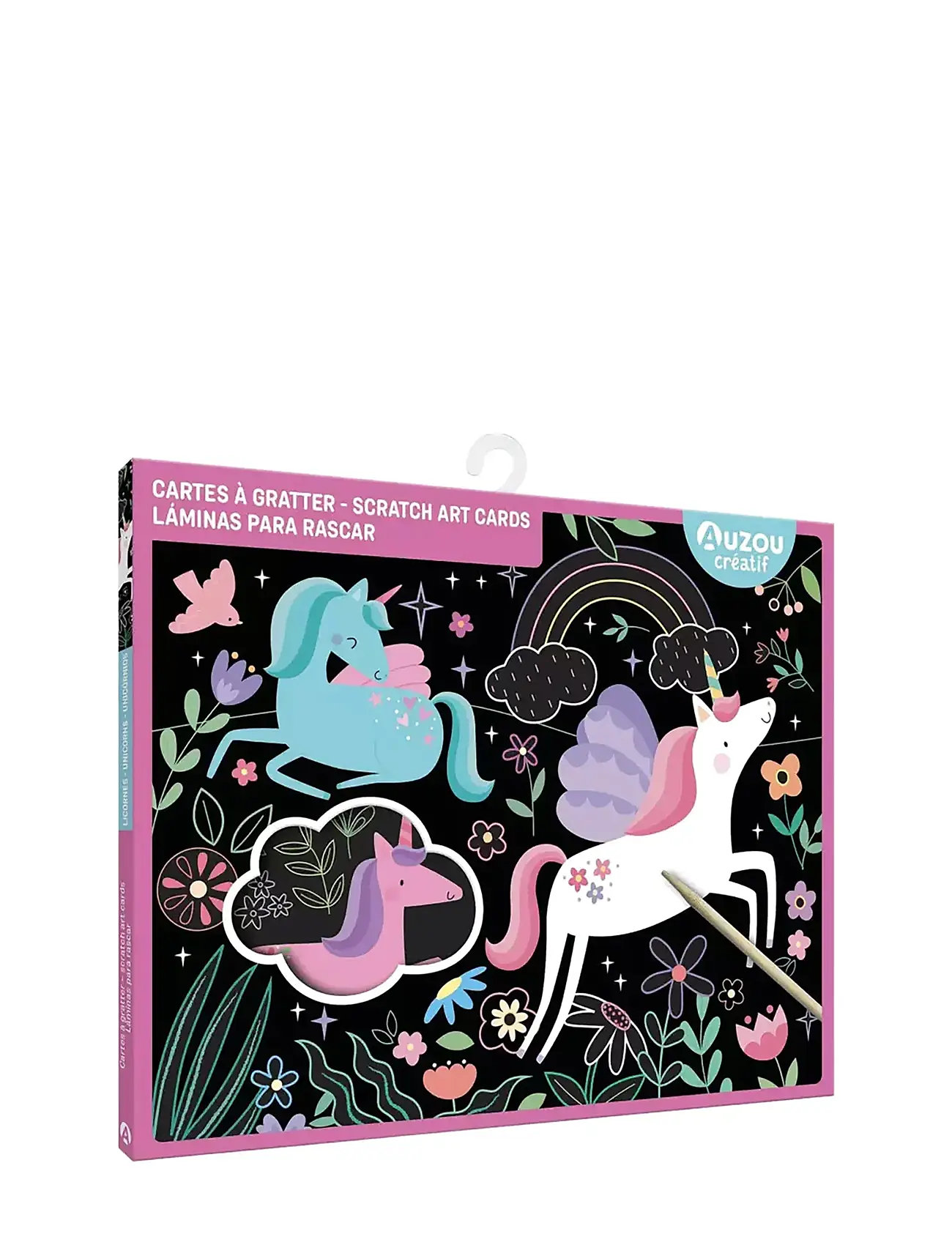 Scratch Art Cards - Unicorns Toys Creativity Drawing & Crafts Craft Craft Sets Multi/patterned Auzou