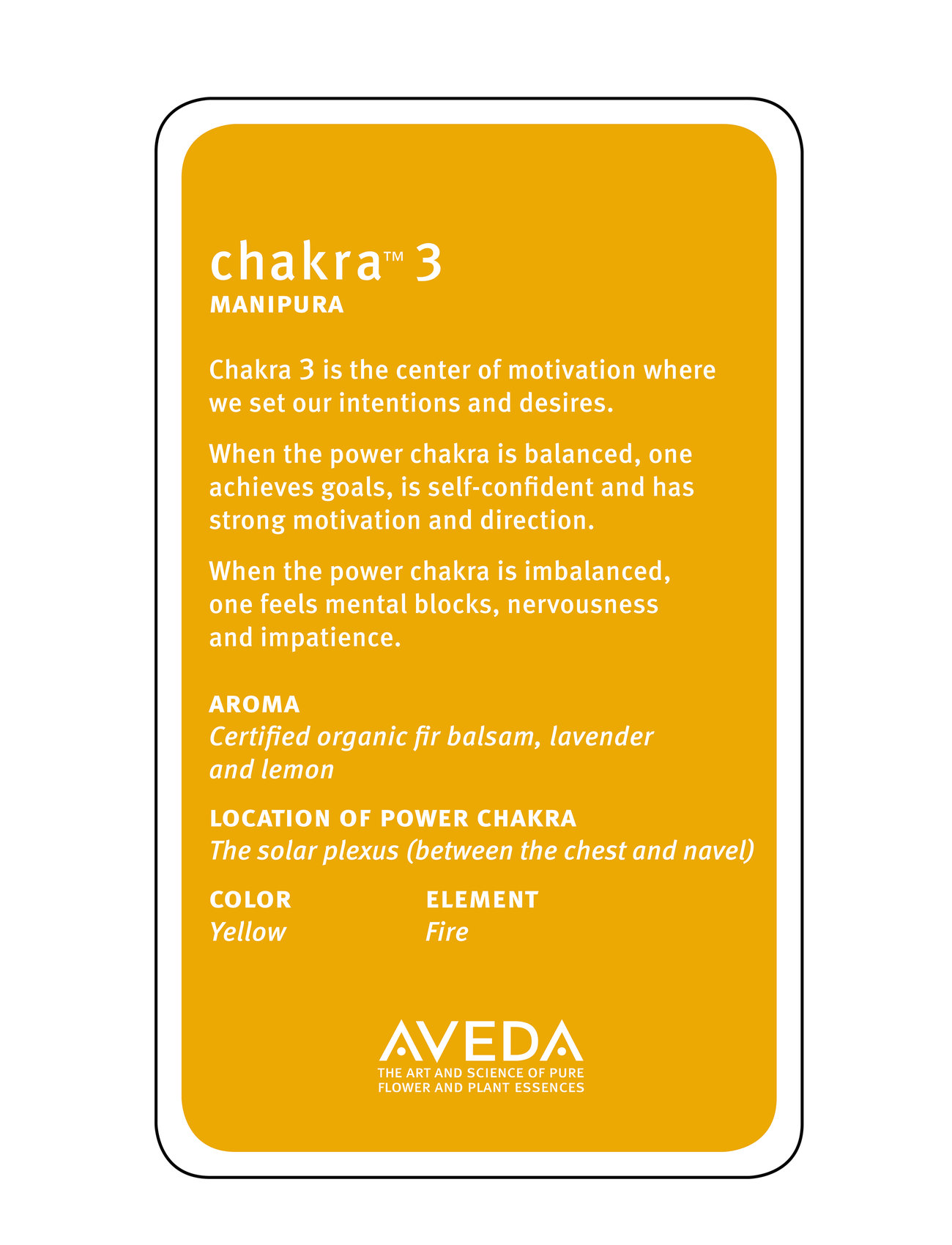 Aveda Chakra 3 Balancing Pf Mist, 100 ml, Nude, Parfume > Tåger, Dame