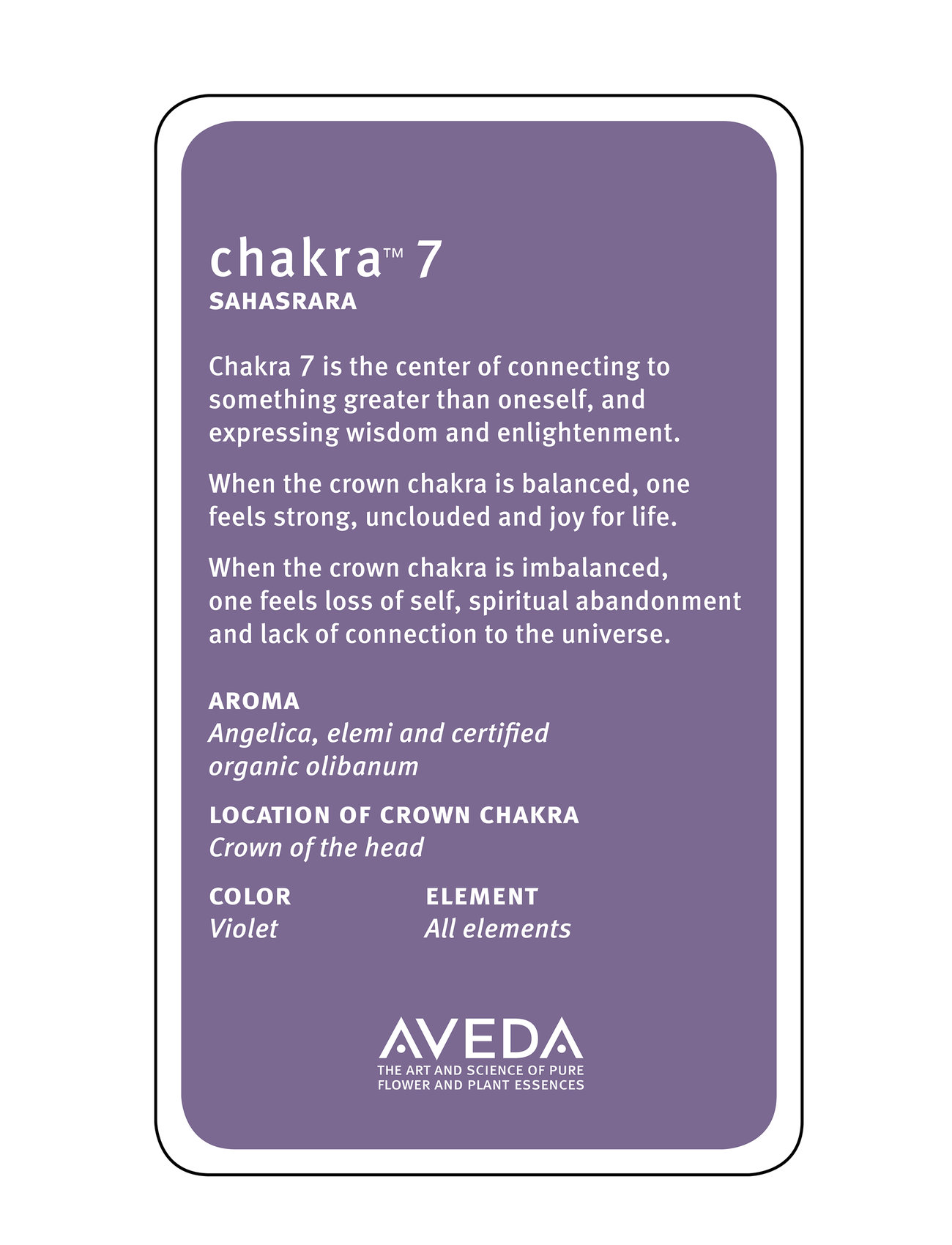 Aveda Chakra 7 Balancing Pf Mist, 100 ml, Nude, Parfume > Tåger, Dame
