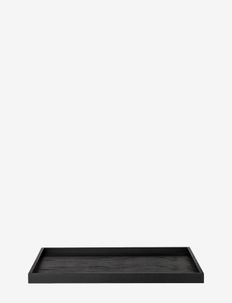 UNITY wooden tray - dekoratīvie šķīvji - black