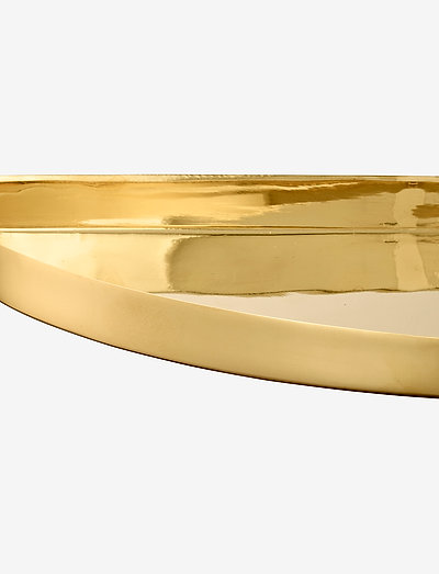 UNITY quarter circle tray - dekoratīvie šķīvji - gold