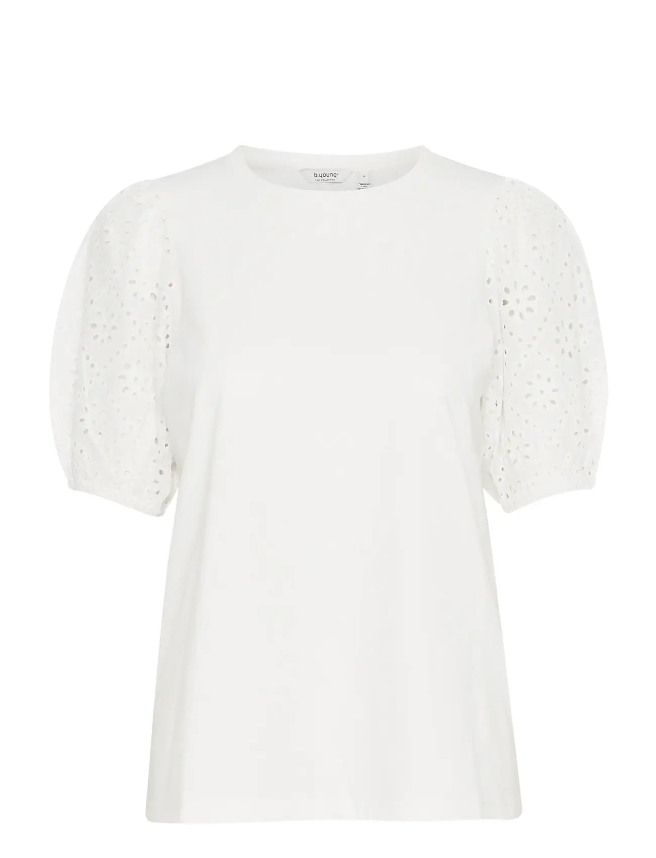 B.YOUNG Bysummer Puff Sleeve Tee - Weiß - S - Damen