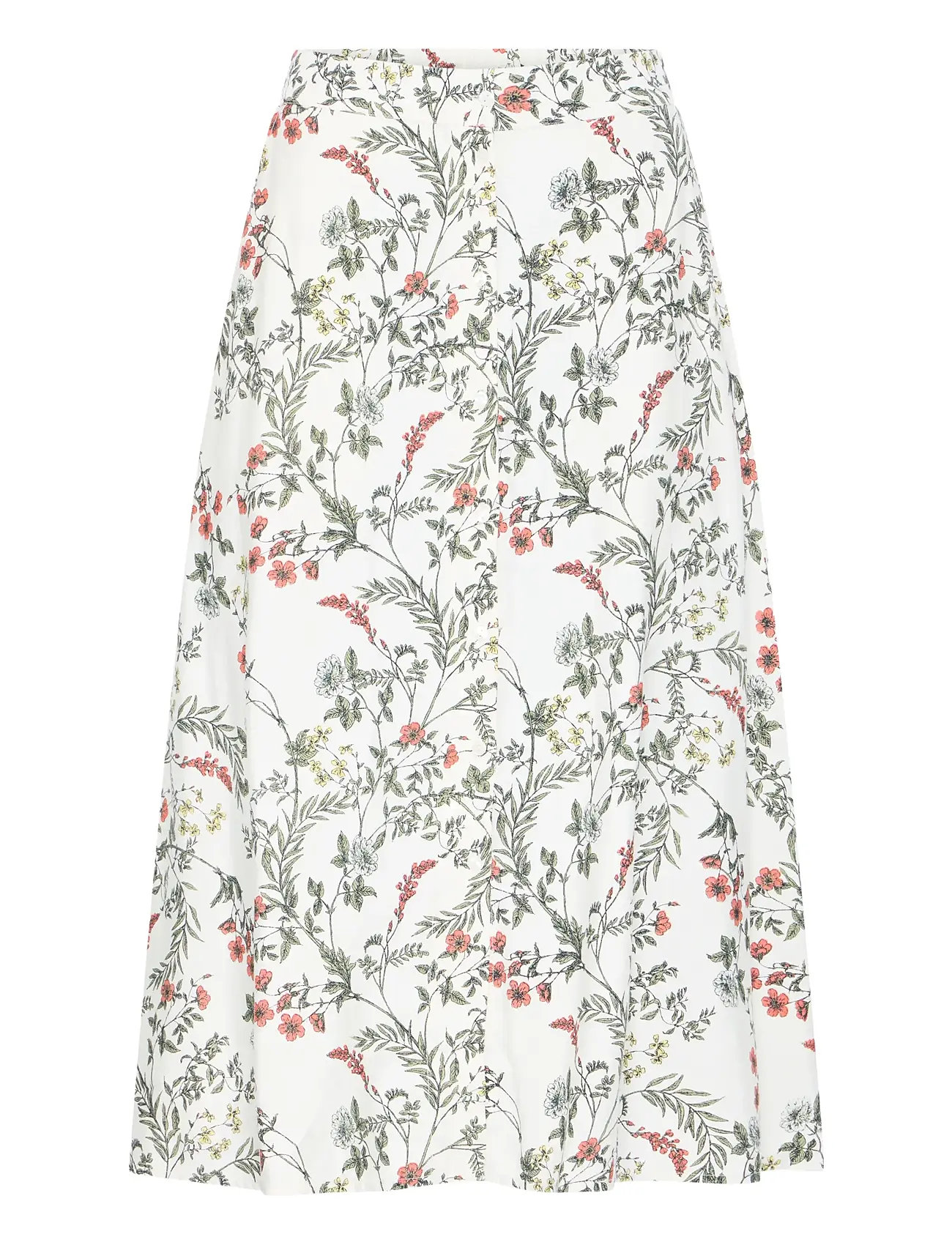 Byimilda Midi Skirt - Skirts Knee-length & Midi Skirts White B.young