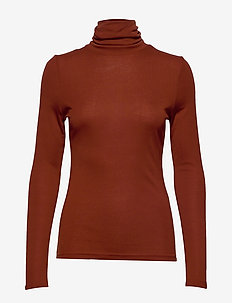 BYRELLA ROLL NECK - - DARK COPPER