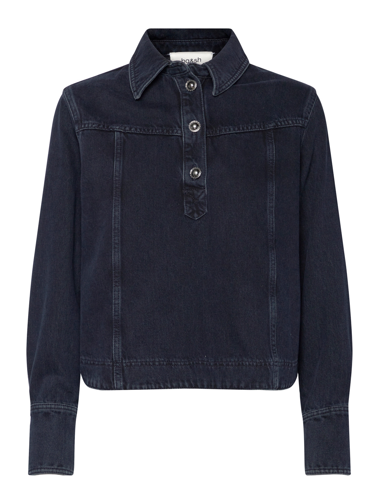 ba&sh Top Tavy, 38, Navy, Skjorter > Denim-Skjorter, Dame