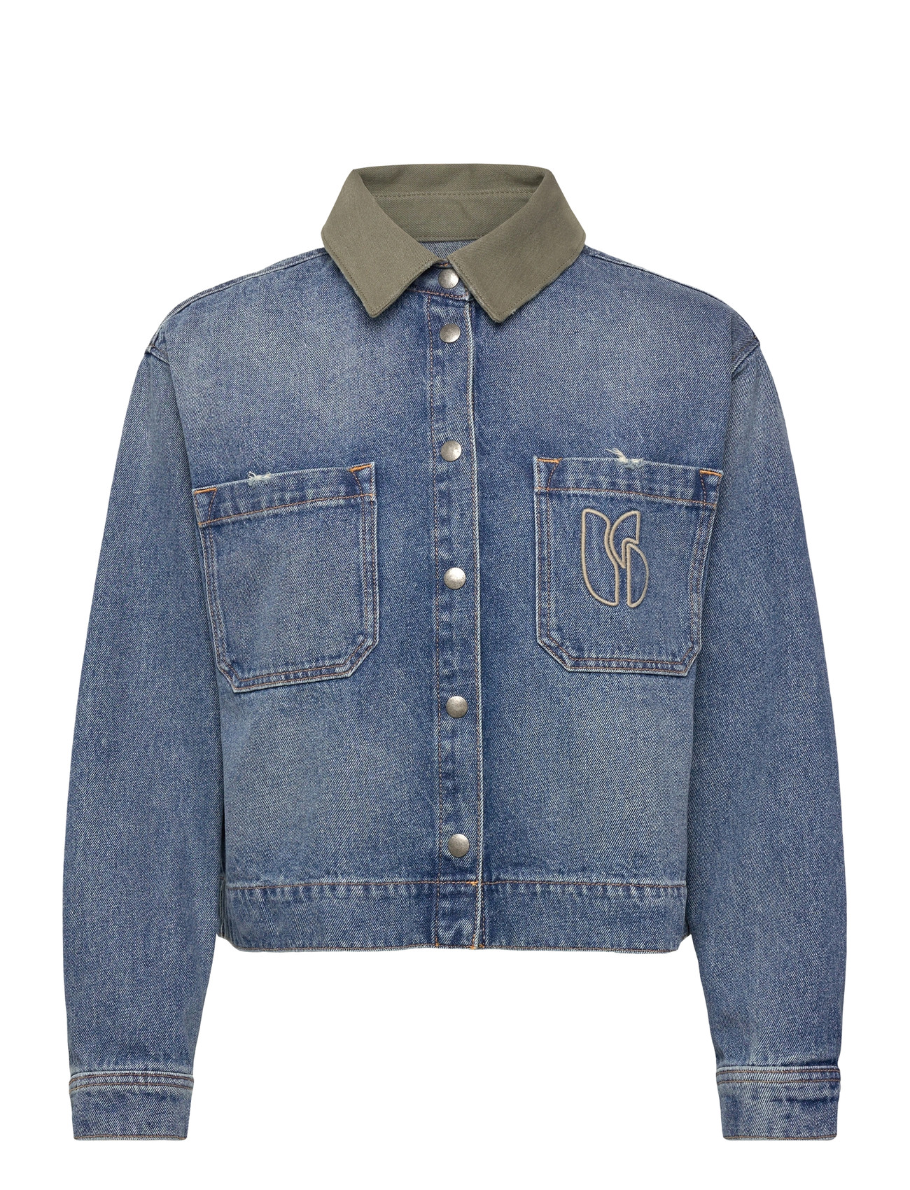 ba&sh Veste Vigilio, 38, Blue, Jakker > Denim, Dame