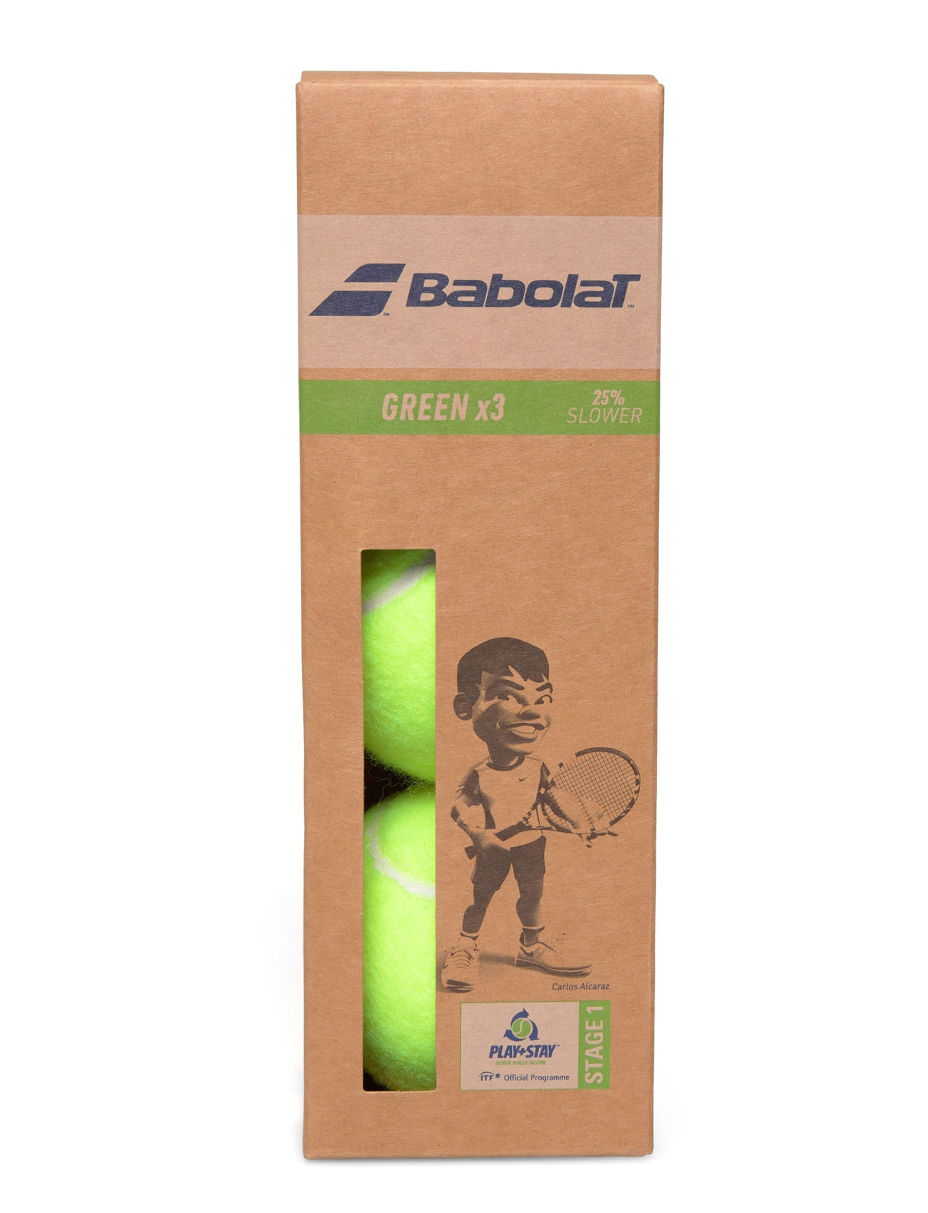 Babolat Green 3-Pack, One Size, Yellow, Sport Rackets & Equipment > Sport Balls & Accessories, Herre