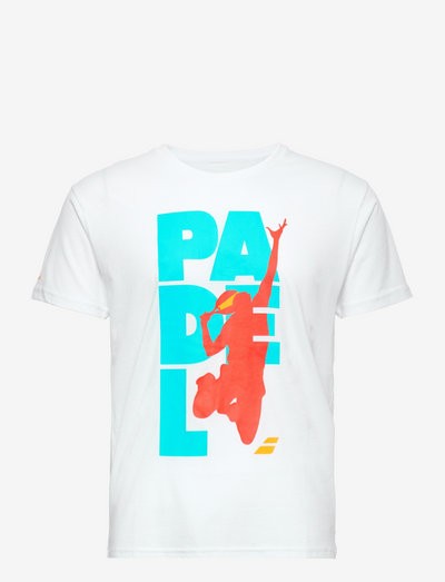 PADEL COTTON TEE MEN - t-shirts - 1000 white/white