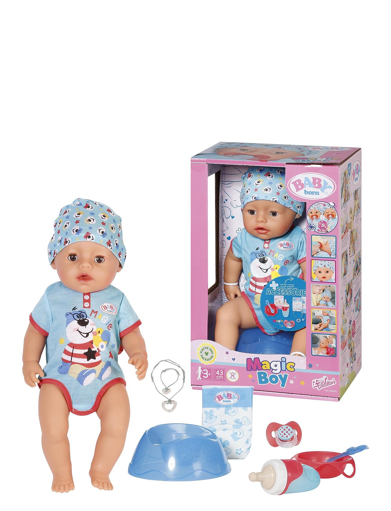 Baby Born Magic Boy 43Cm Toys Dolls & Accessories Dolls Multi/patterned BABY Born