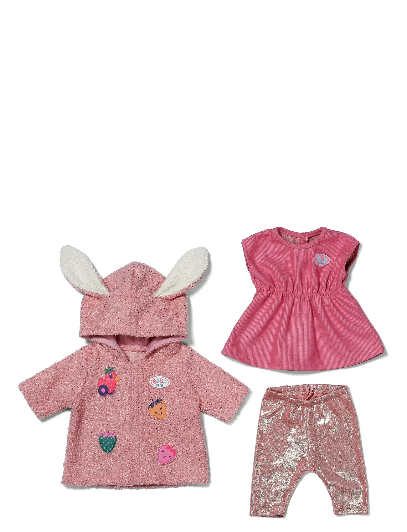 BABY born Baby Born Coat Set With Dress 43cm, 43 cm, Pink, Dukker & Tilbehør > Dukketøj, Børn