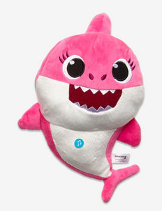 Baby Shark  w/sound S300 27 soft -  Mommy Shark (Red) - animaux en peluche - pink and white