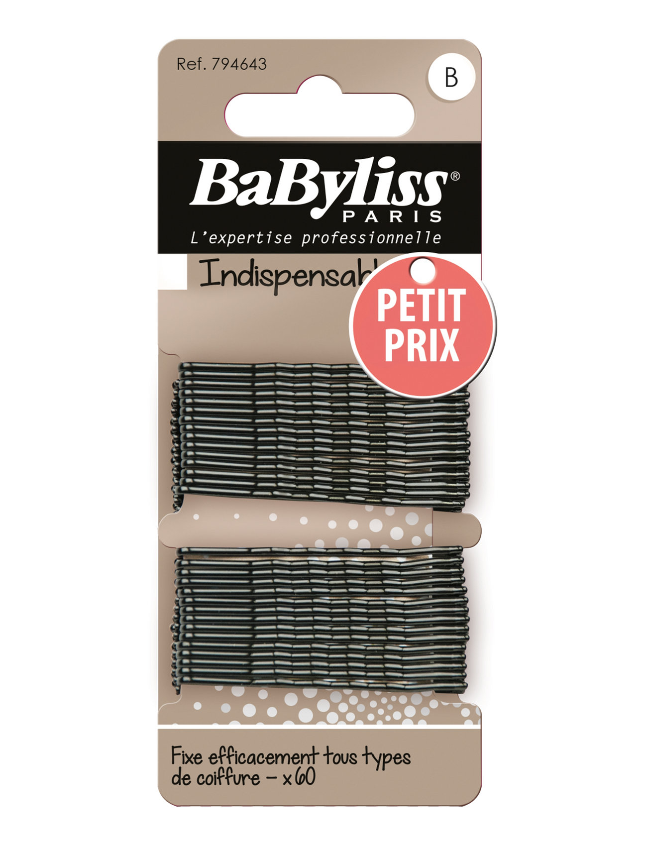 794643 Eco Pack Bobby Pins Black Accessories Hair Accessories Hair Pins Black Babyliss Paris