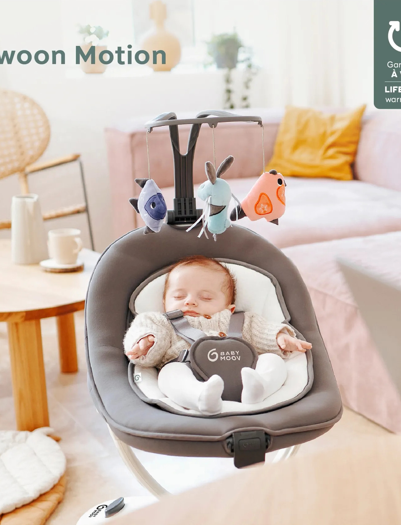 BabyMoov Swoon Motion Zinc, One Size, Grey, Baby Og Graviditet > Baby Bouncers & Swings, Børn