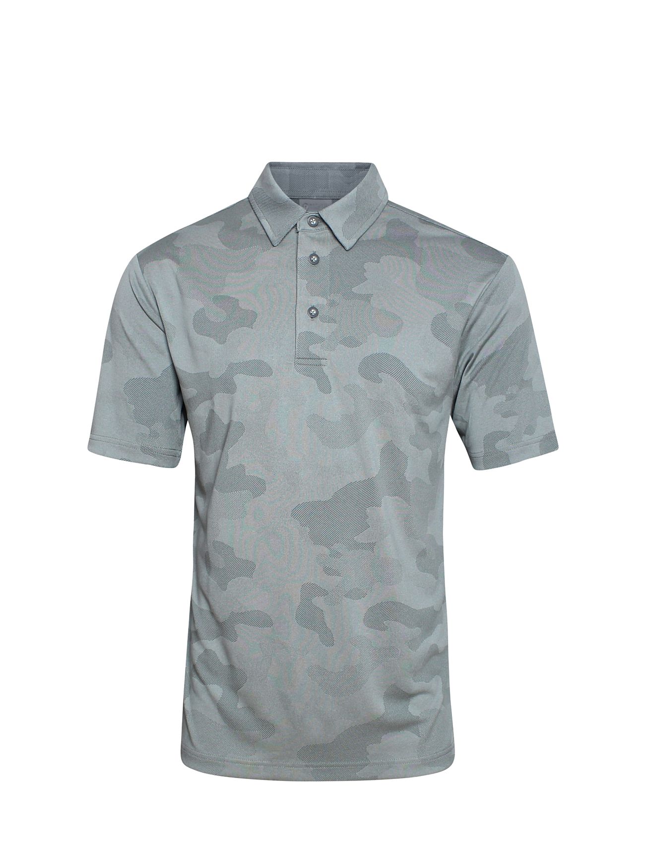 BACKTEE Mens Camou Polo Grau - XL - Herren