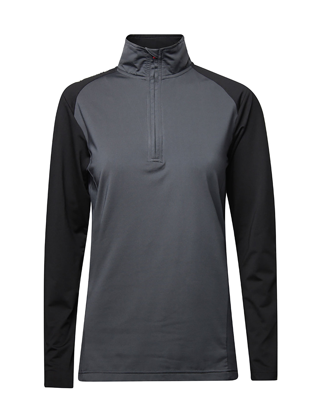 BACKTEE Ladies Zipneck Baselayer Grau - M - Damen