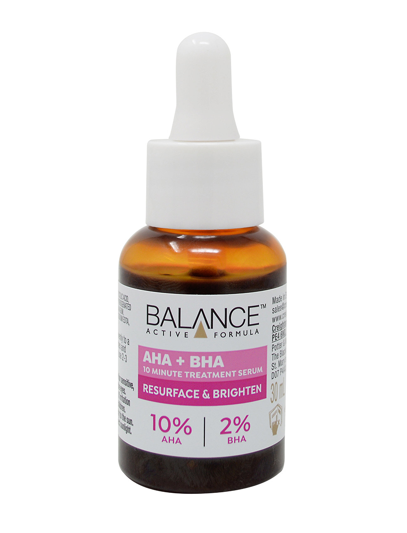 Balance Active Formula 10% Aha 2% Bha Serum Ansiktstvätt Ansiktsvatten Nude Balance Active Formula