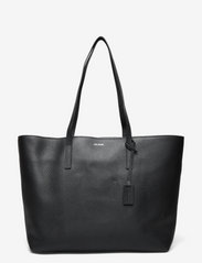 Estelle shopper w zipper - BLACK/SILVER