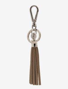 Manhattan tassel key charm - accessoires - taupe/silver