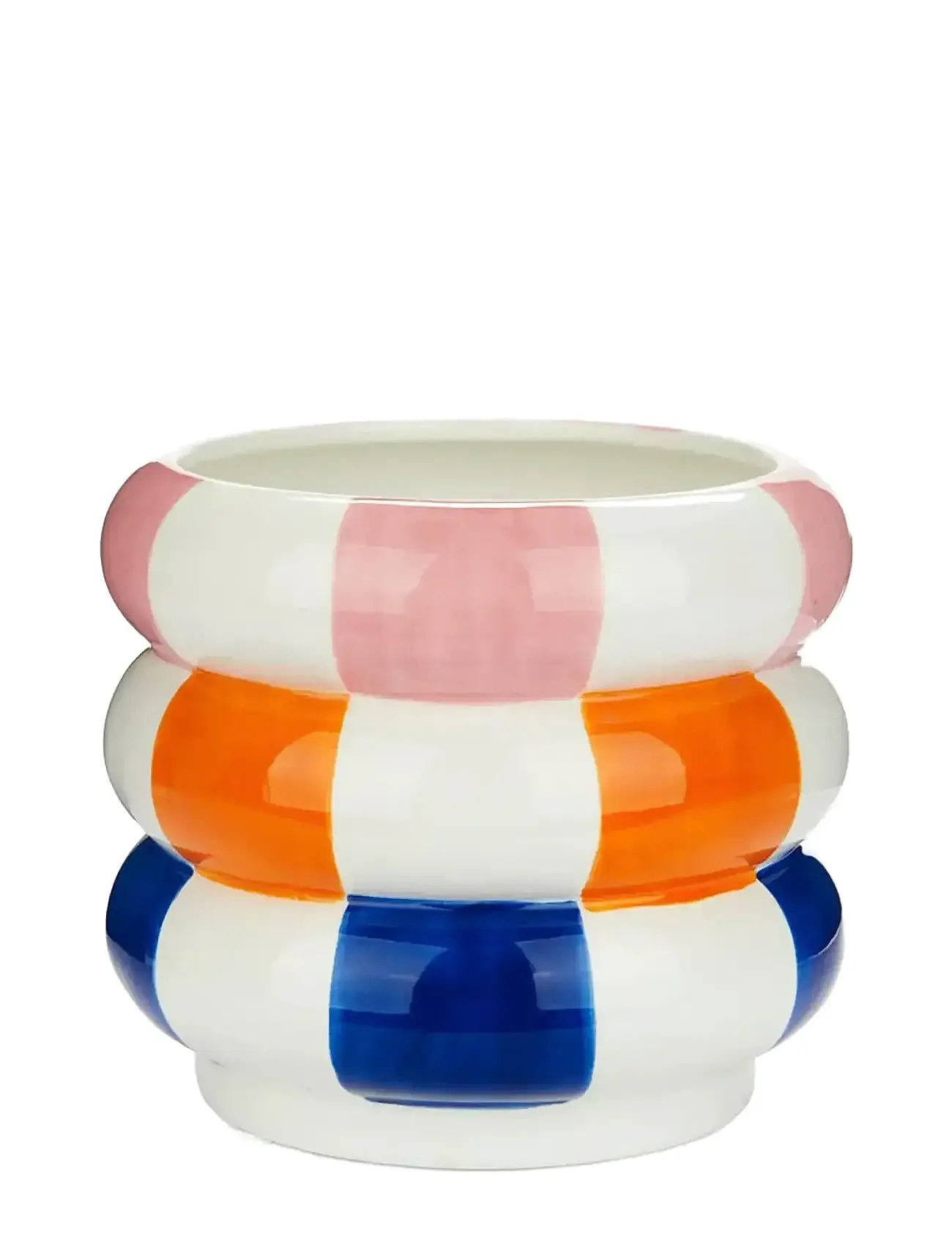 BALVI Keramisk Urtepotteskjuler Flyder, Flerfarvet 14,5 Cm Patterned - H:14.5CM - Unisex