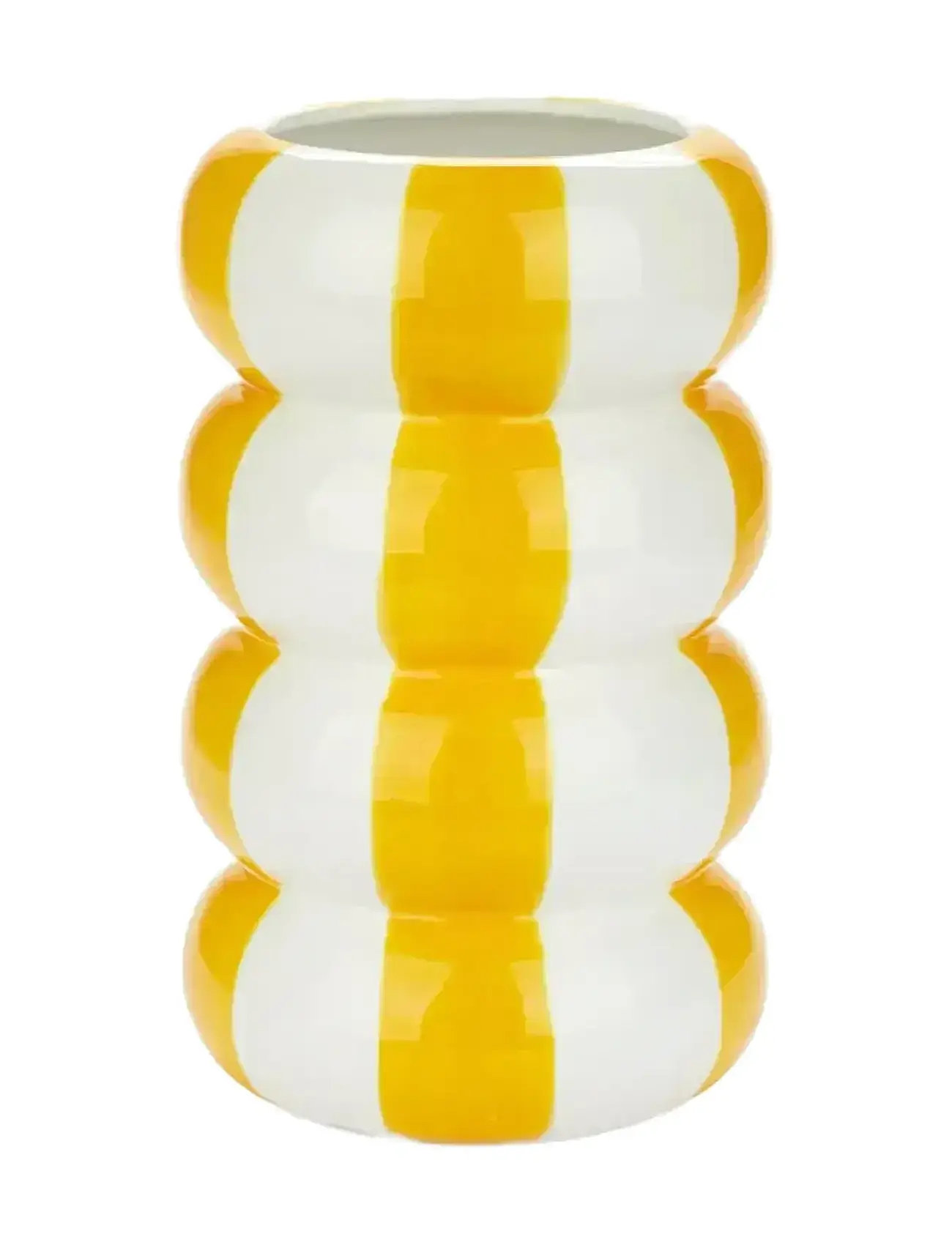 BALVI Keramik Vase Flyder, Gul 20 Cm Gelb - H:14.5CM - Unisex