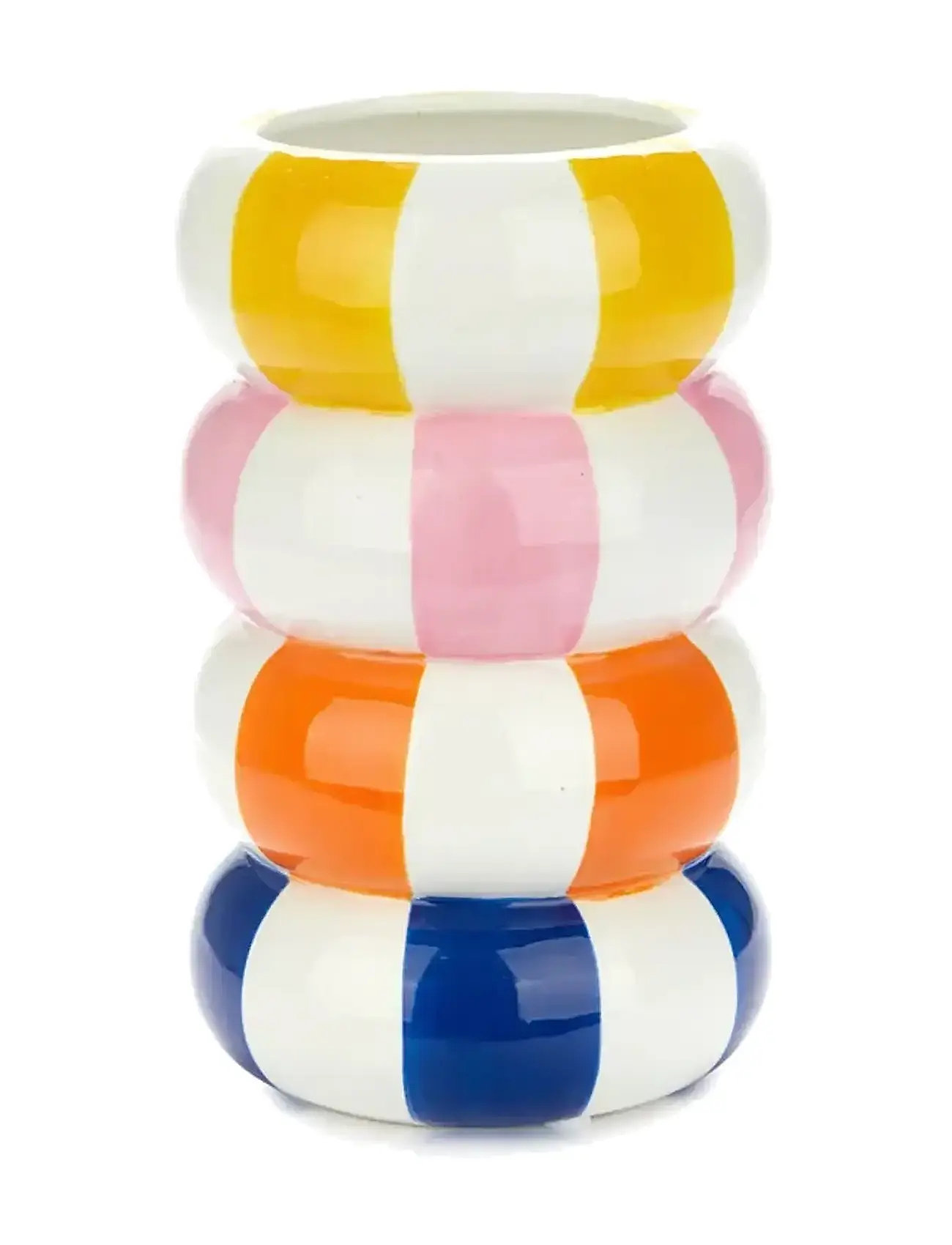BALVI Keramik Vase Floats, Flerfarvet 20 Cm Patterned - H:20CM - Unisex