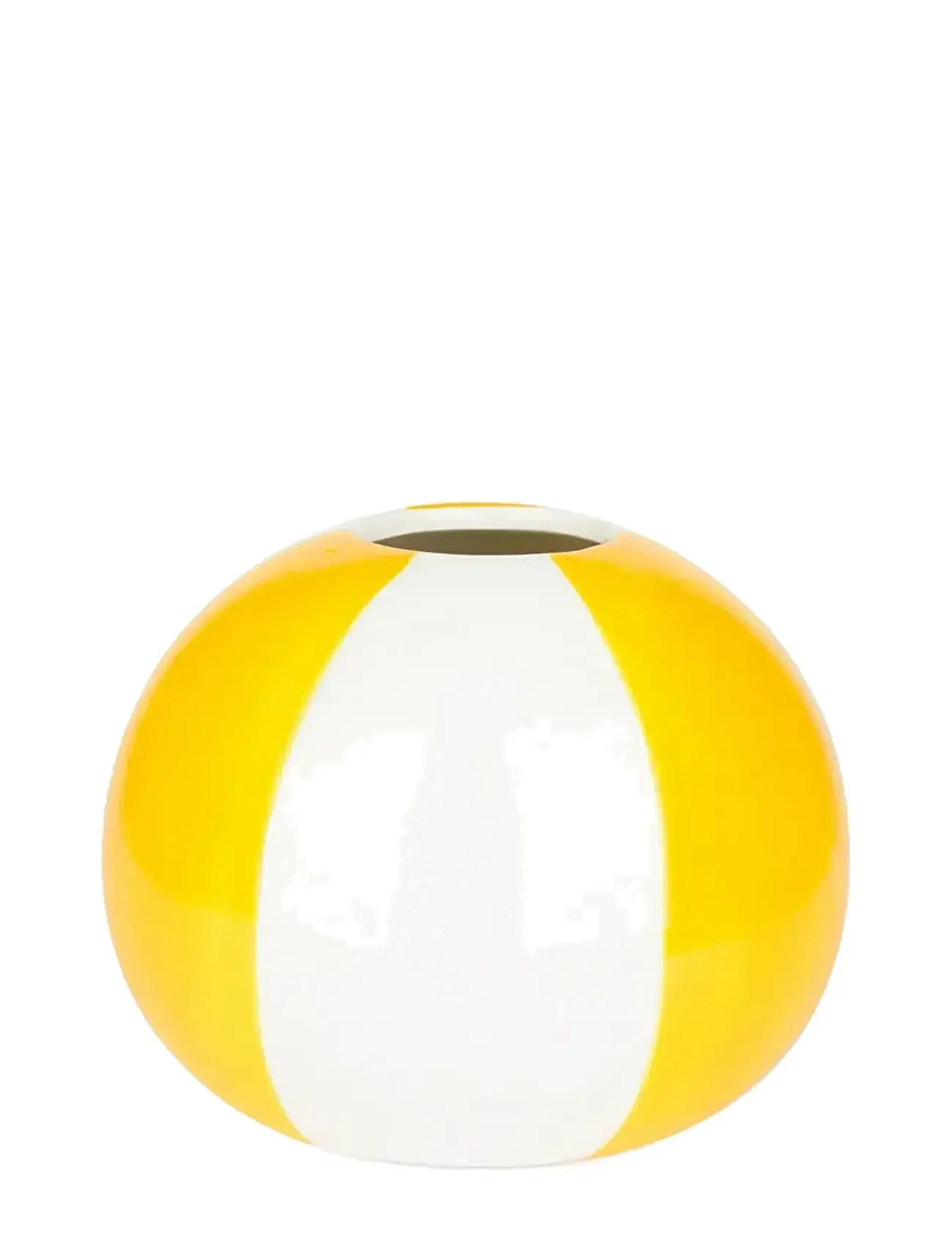 BALVI Keramik Vase Beachball, Gul 14 Cm Gelb - H:14CM - Unisex