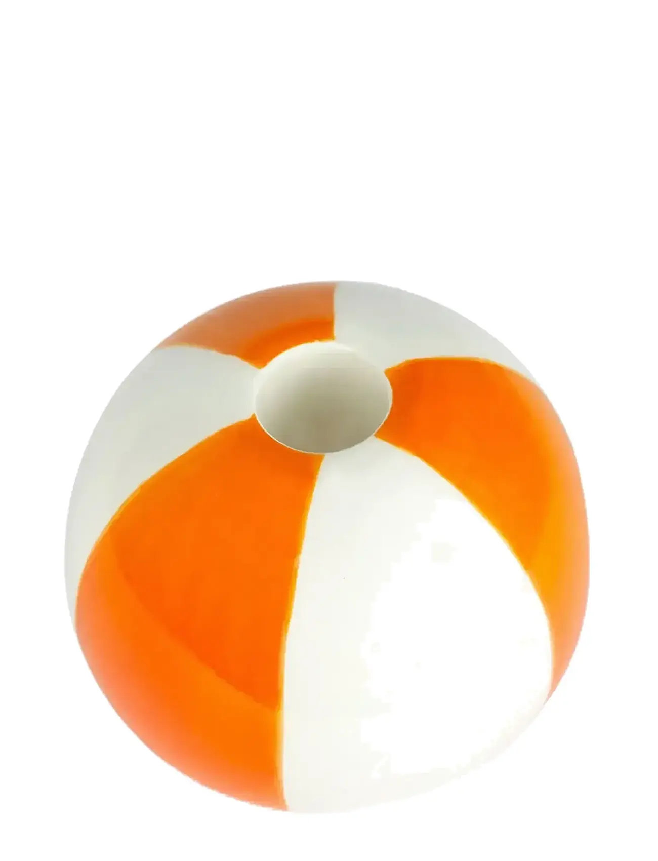 Balvi Keramisk Lysestage Beachball, Orange 8 cm, H:8 cm, Orange, Lysestager & Lanterner > Lysestager, Unisex