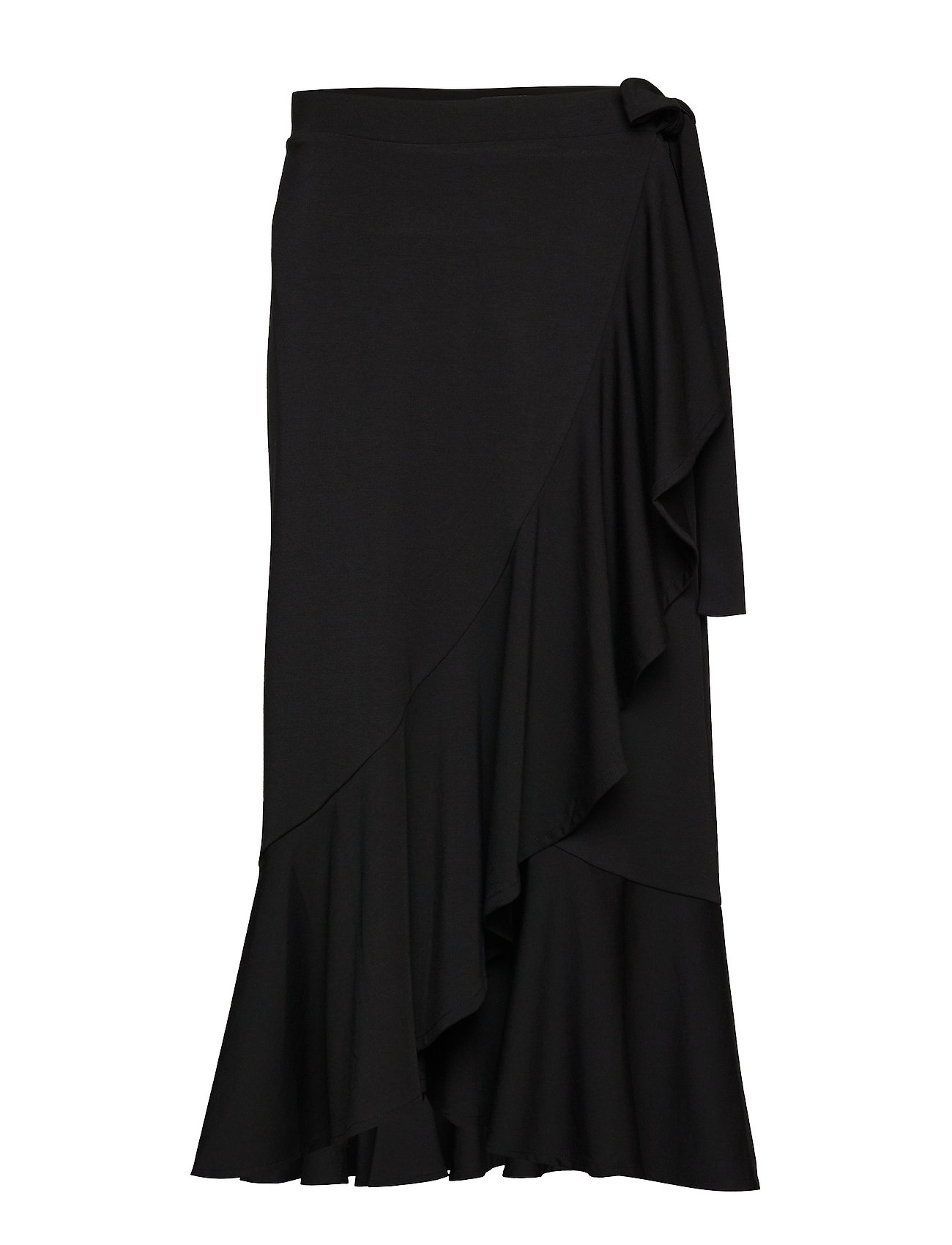 Republic Skirtblack K Wrap Flounce Midi Knit 100Banana rChQxtsd