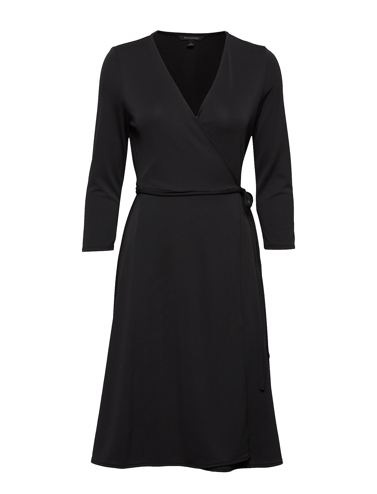 banana republic black wrap dress