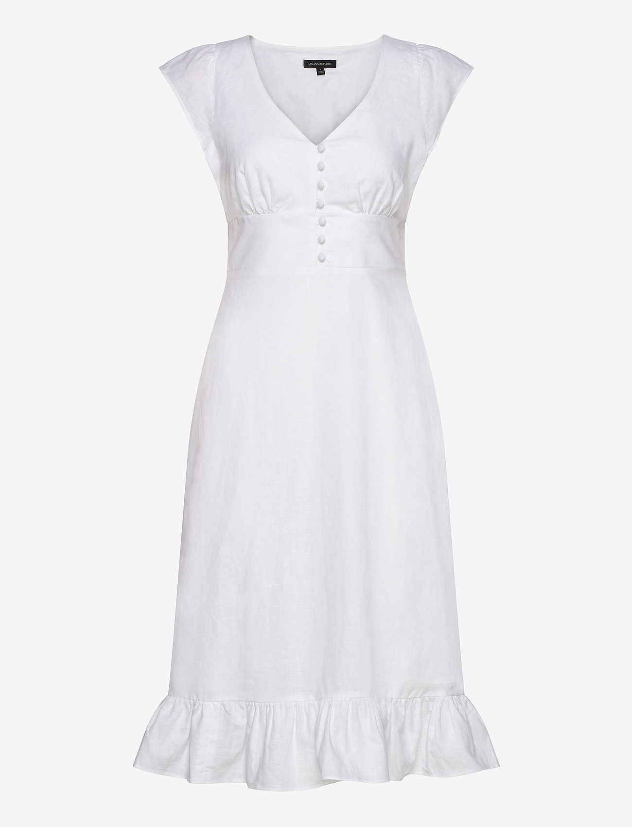 linen cotton midi dress