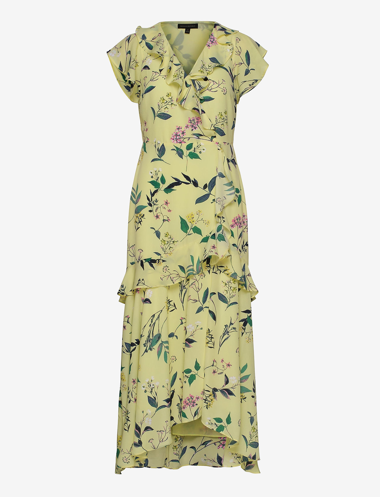 banana republic yellow floral dress