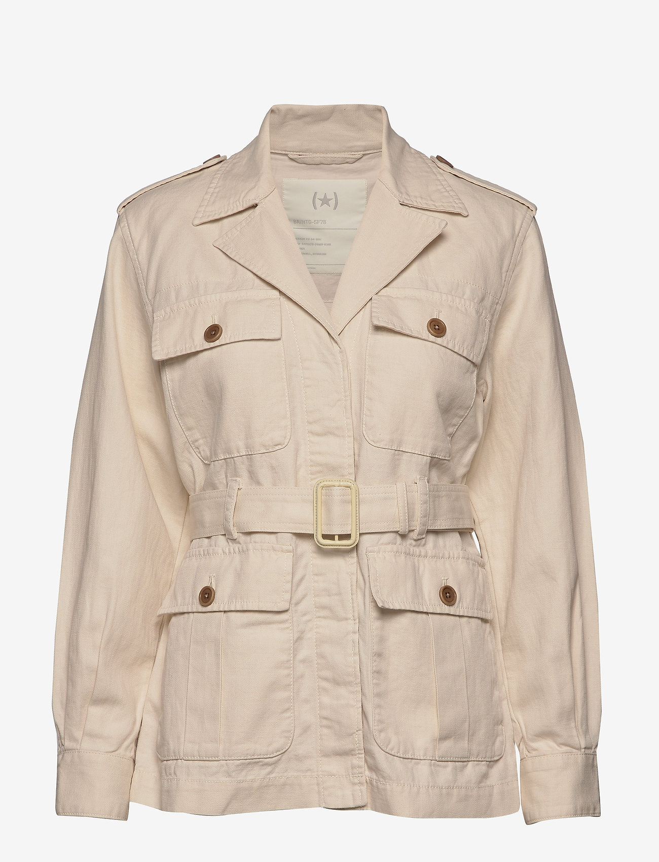 Heritage Cotton-linen Safari Jacket (Transition Cream) (95.50 ...