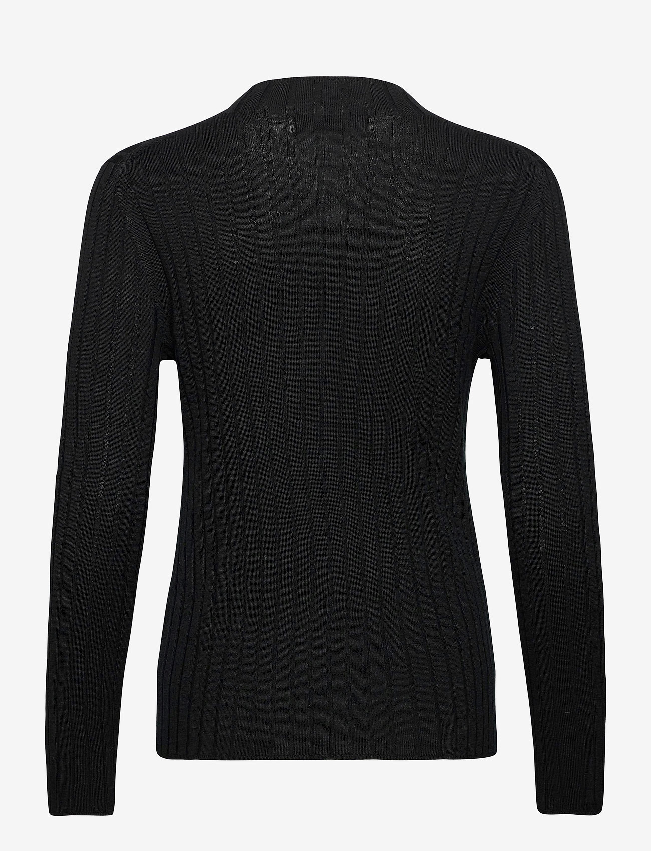 black wool jumpers