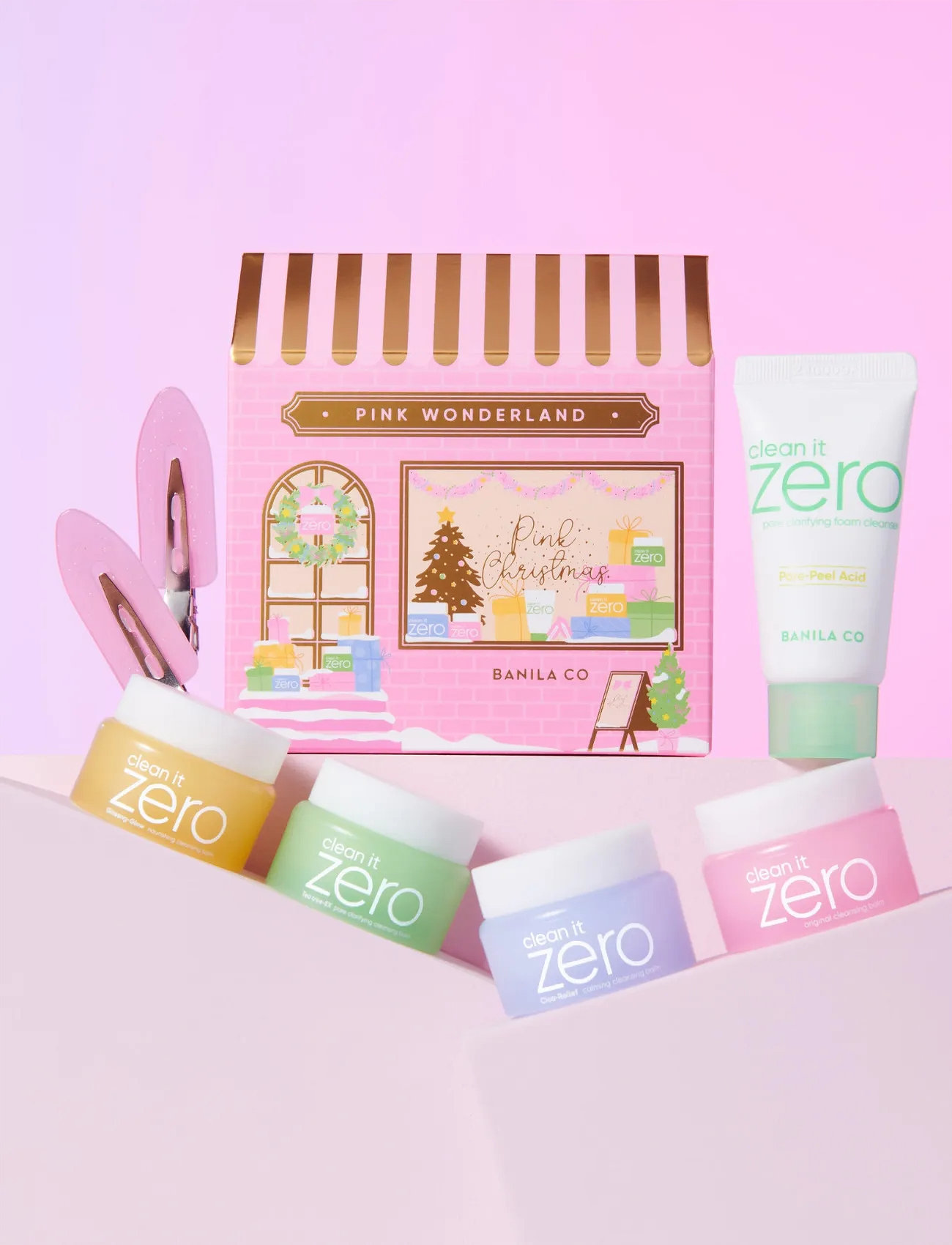Banila Co Clean It Zero Pink Wonderland Cleansing Special Set, 43 ml, Pink, Cleansers > Cleansing Balm, Dame