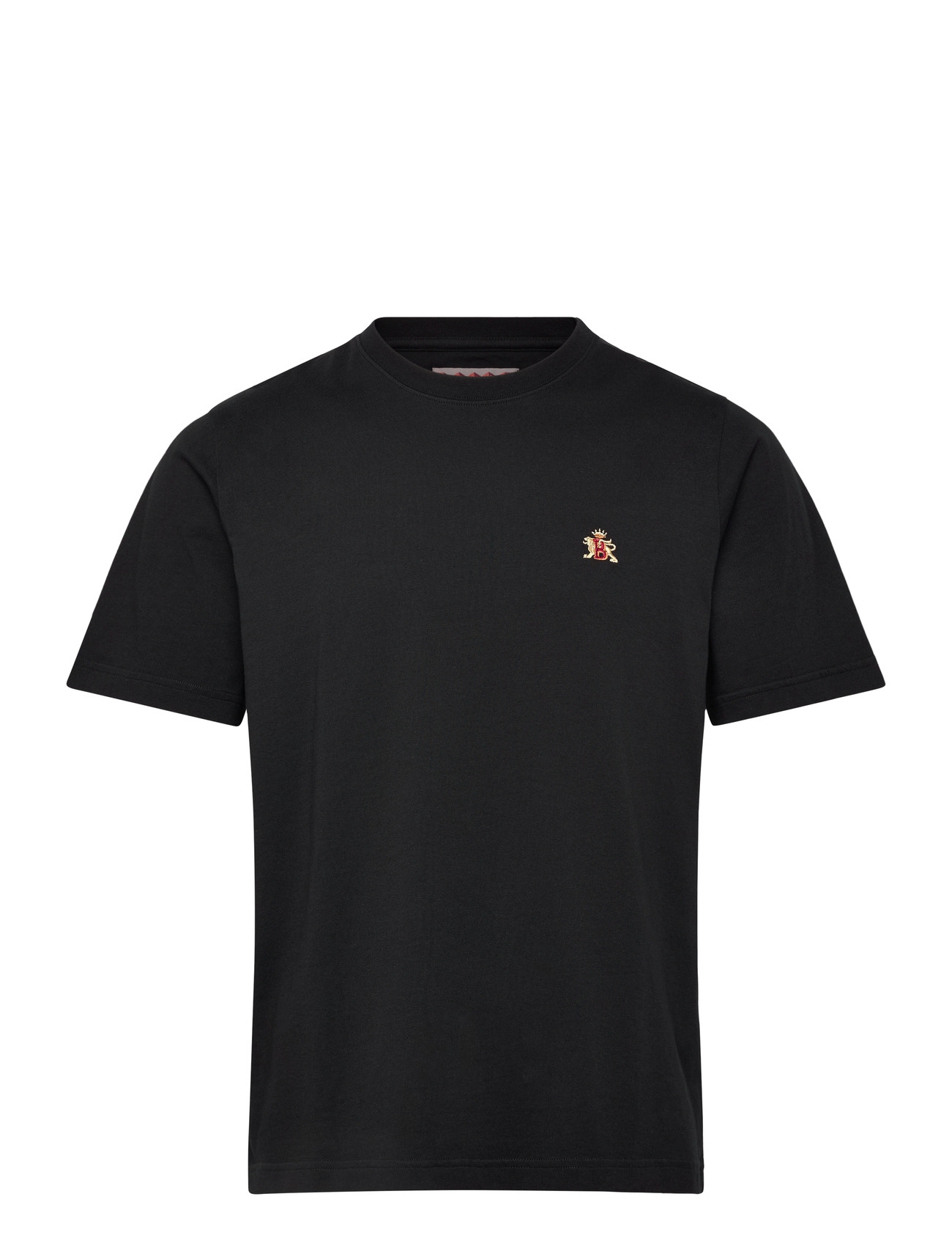 Baracuta Icon Logo Embroidered Tee, L, Black, T-Shirts > Kortærmede, Herre