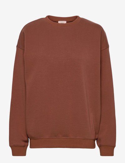 Pullover ls - sportiska stila džemperi - chocolate brown