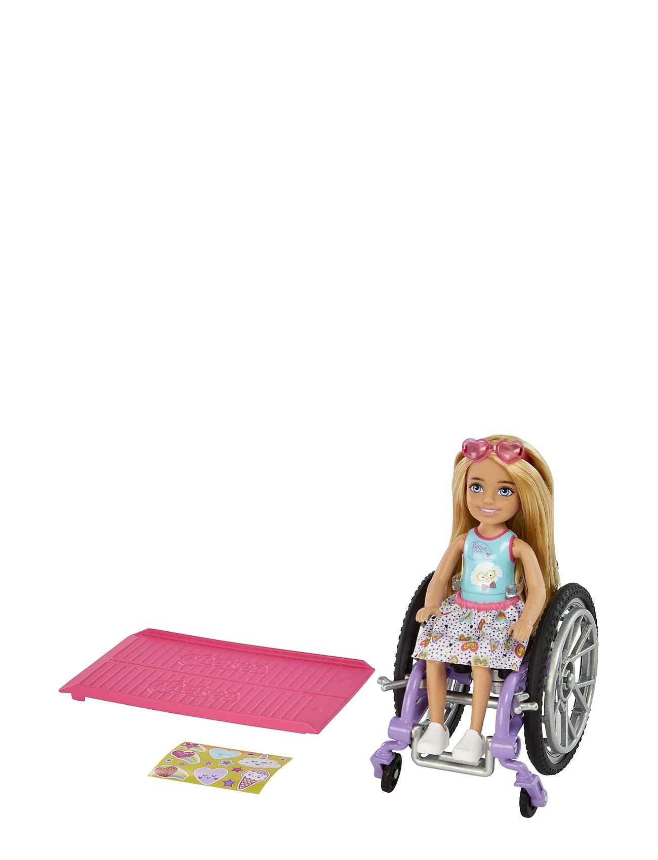 Chelsea Wheelchair Doll Toys Dolls & Accessories Dolls Multi/patterned Barbie