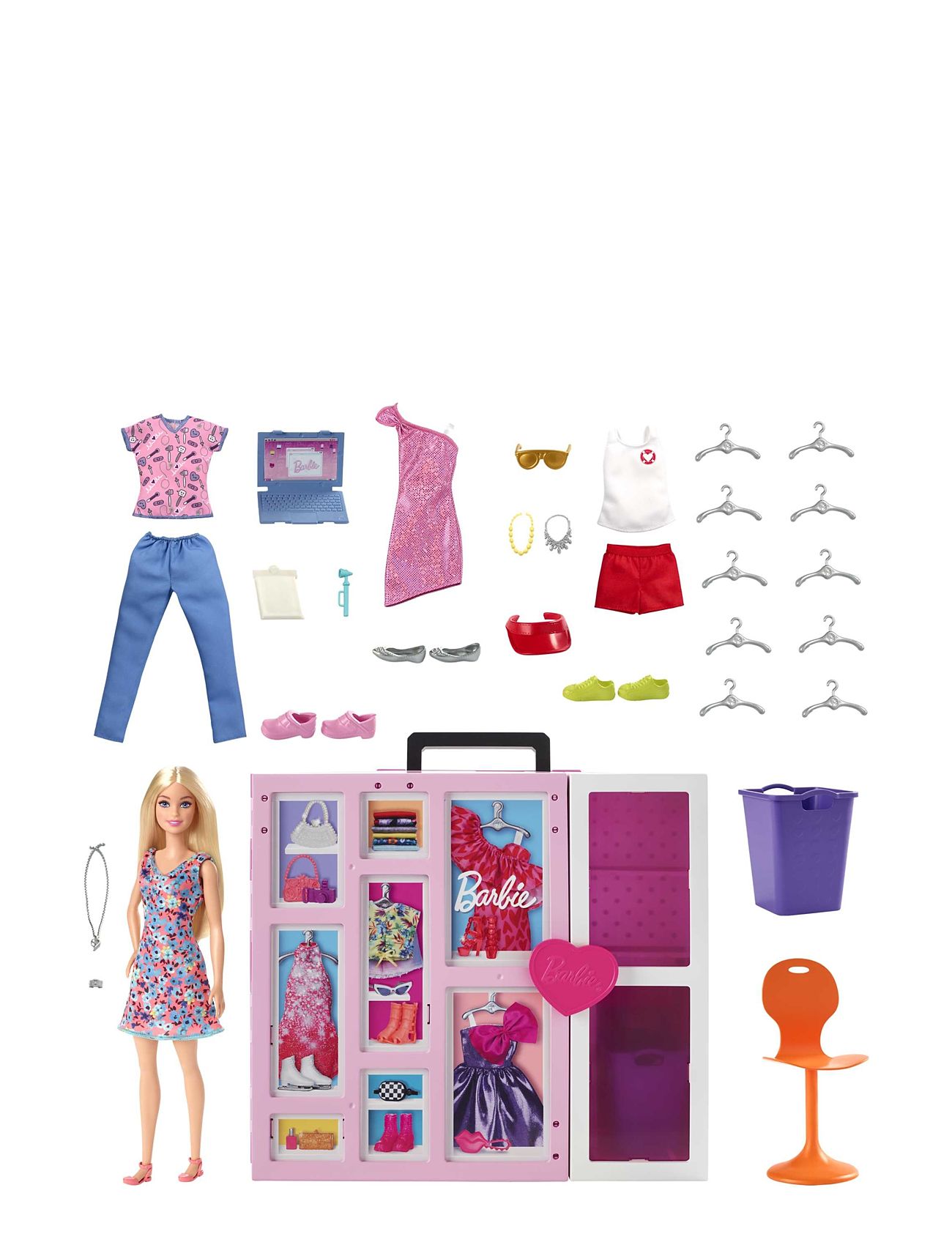 Fashionistas Dream Closet Doll And Playset Toys Dolls & Accessories Dolls Multi/patterned Barbie