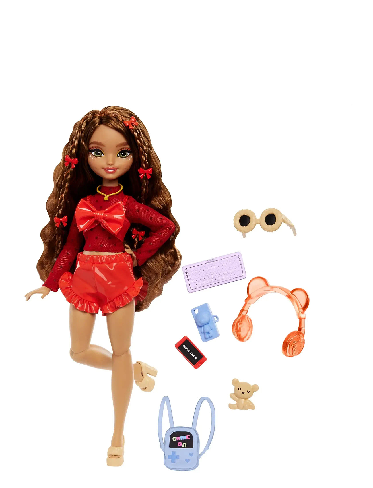 BARBIE Dream Besties Teresa Fashion Doll With Video Game Themed Accessoires, 10 Piece Count Patterned - One Size - Kinder