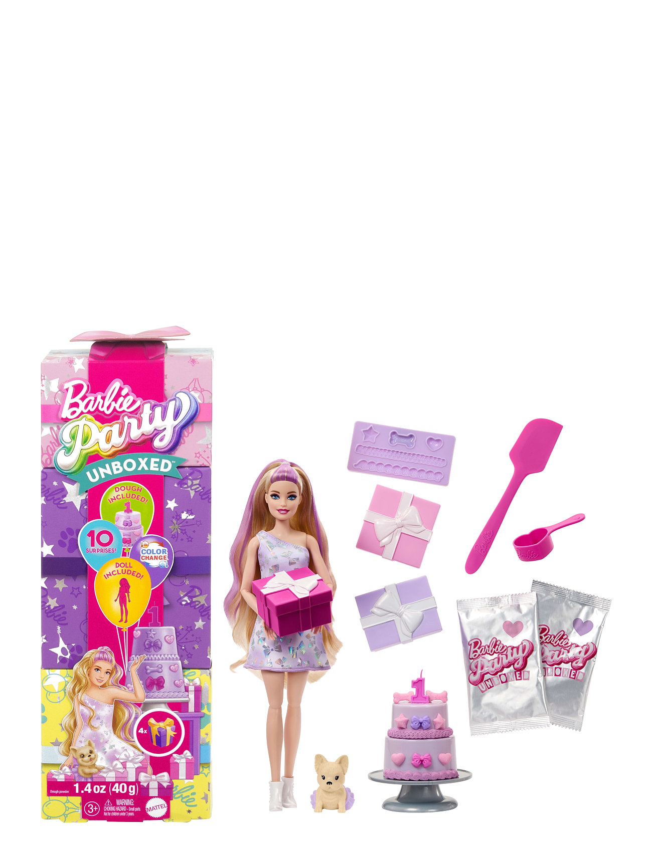 Barbie Party Unboxed Doll And Accessories Multi/patterned