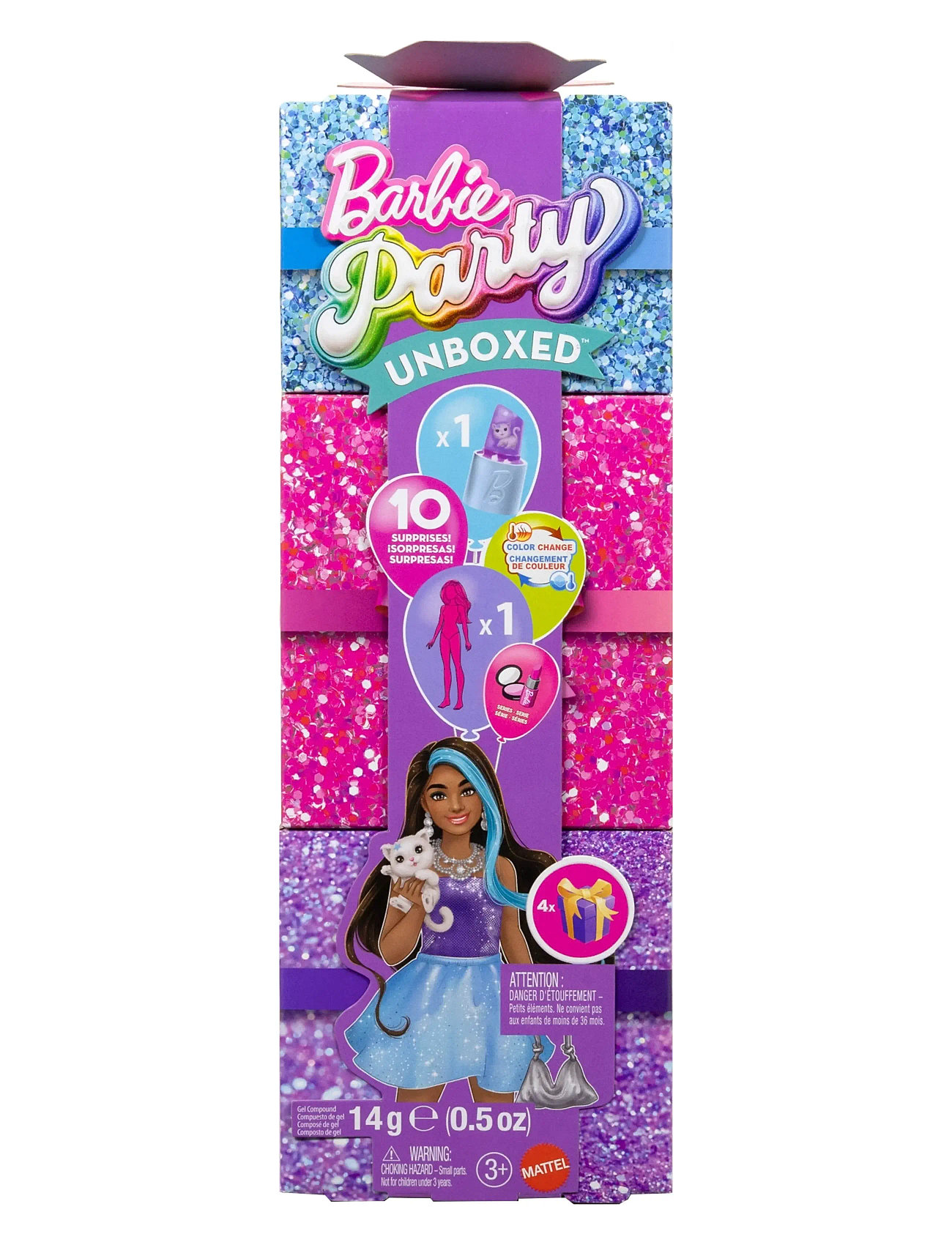 BARBIE Barbie Party Unboxed Barbie Lila Lila - One Size - Kinder